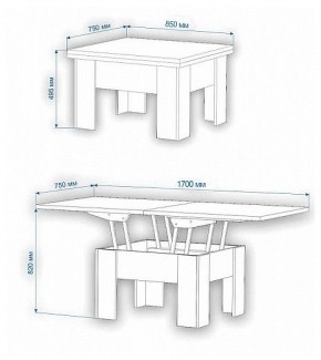 Стол-трансформер Нобиле СТр-1+ко в Лесном - lesnoy.mebel24.online | фото 5