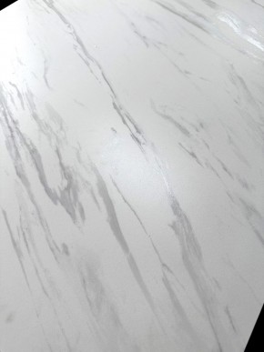 Стол VASTO 180 MARBLES KL-99 Белый мрамор матовый, итальянская керамика/ черный каркас, ®DISAUR в Лесном - lesnoy.mebel24.online | фото 3