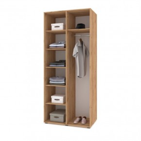 СТОУН С22 Шкаф 2-х створчатый (золотой дуб/графит) в Лесном - lesnoy.mebel24.online | фото 3