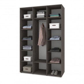 СТОУН С32 Шкаф 3-х створчатый (золотой дуб/графит) в Лесном - lesnoy.mebel24.online | фото 3