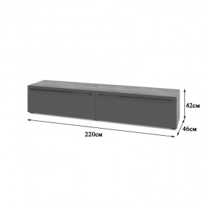 СТОУН С72 Тумба ТВ (золотой дуб/графит) в Лесном - lesnoy.mebel24.online | фото 2