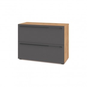 СТОУН С81 Комод (золотой дуб/графит) в Лесном - lesnoy.mebel24.online | фото 1