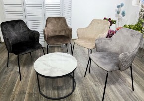 Стул AMARETTO VBP208 античный серо-бежевый/ черный каркас, М-City в Лесном - lesnoy.mebel24.online | фото 2