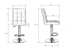 Стул барный DOBRIN KRUGER, фиолетовый в Лесном - lesnoy.mebel24.online | фото 8