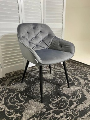 Стул BREEZE BLUVEL-14 GREY, велюр / черный каркас М-City в Лесном - lesnoy.mebel24.online | фото 6