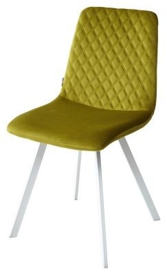 Стул DAIQUIRI BLUVEL-75 OLIVA / белый каркас, велюр М-City в Лесном - lesnoy.mebel24.online | фото 1