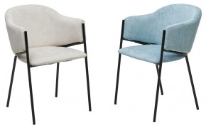 Стул ДИЛЛ, цвет RAIN 7 бриз, велюр / черный каркас М-City в Лесном - lesnoy.mebel24.online | фото 6