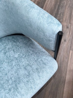 Стул ДИЛЛ, цвет RAIN 7 бриз, велюр / черный каркас М-City в Лесном - lesnoy.mebel24.online | фото 7