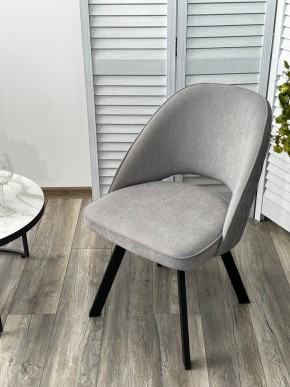 Стул DUNA 360 град. поворот. B22 Серый, велюр / черный каркас, М-City в Лесном - lesnoy.mebel24.online | фото 8