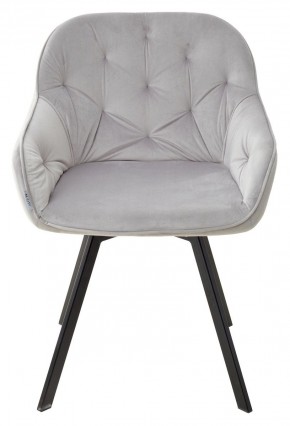 Стул GALE 360 град. поворот. BLUVEL-03 LIGHT GREY, велюр/ черный каркас, М-City в Лесном - lesnoy.mebel24.online | фото 3