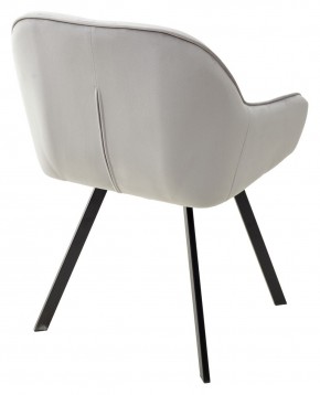 Стул GALE 360 град. поворот. BLUVEL-03 LIGHT GREY, велюр/ черный каркас, М-City в Лесном - lesnoy.mebel24.online | фото 4