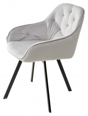 Стул GALE 360 град. поворот. BLUVEL-03 LIGHT GREY, велюр/ черный каркас, М-City в Лесном - lesnoy.mebel24.online | фото 5