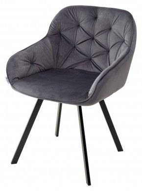Стул GALE 360 град. поворот. BLUVEL-14 GREY, велюр/ черный каркас, М-City в Лесном - lesnoy.mebel24.online | фото 4