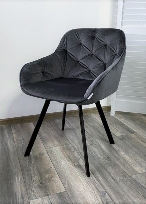 Стул GALE 360 град. поворот. BLUVEL-14 GREY, велюр/ черный каркас, М-City в Лесном - lesnoy.mebel24.online | фото 6