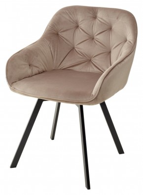 Стул GALE 360 град. поворот. BLUVEL-40 BEIGE, велюр/ черный каркас, М-City в Лесном - lesnoy.mebel24.online | фото 1