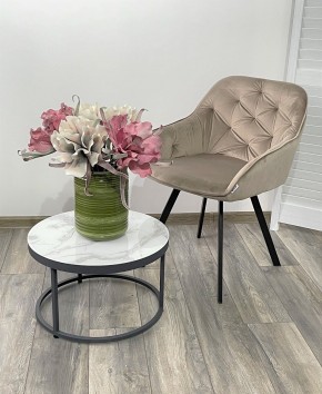 Стул GALE 360 град. поворот. BLUVEL-40 BEIGE, велюр/ черный каркас, М-City в Лесном - lesnoy.mebel24.online | фото 2