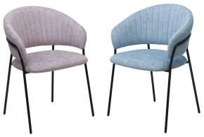 Стул ГЕММА, цвет RAIN 13 blue, велюр / черный каркас М-City в Лесном - lesnoy.mebel24.online | фото 8