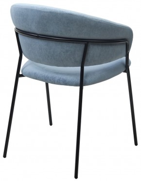 Стул ГЕММА, цвет RAIN 13 blue, велюр / черный каркас М-City в Лесном - lesnoy.mebel24.online | фото 9