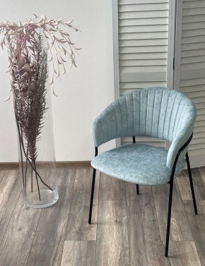 Стул ГЕММА, цвет RAIN 7 breeze, велюр / черный каркас М-City в Лесном - lesnoy.mebel24.online | фото 4