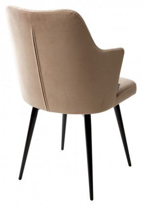 Стул HERMAN 360 град. БЕЖЕВЫЙ #5, велюр / черный каркас М-City в Лесном - lesnoy.mebel24.online | фото 4