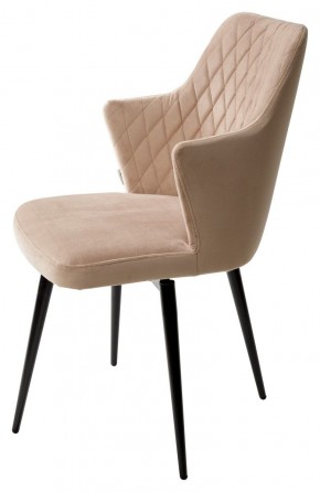 Стул HERMAN 360 град. БЕЖЕВЫЙ #5, велюр / черный каркас М-City в Лесном - lesnoy.mebel24.online | фото 6