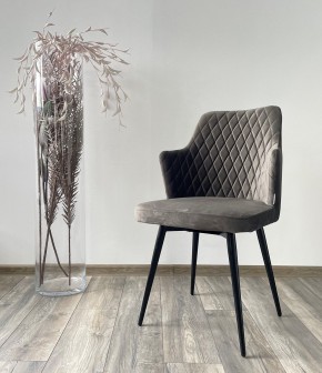 Стул HERMAN 360 град. ГРАФИТ #14, велюр / черный каркас М-City в Лесном - lesnoy.mebel24.online | фото 2