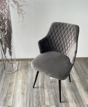 Стул HERMAN 360 град. ГРАФИТ #14, велюр / черный каркас М-City в Лесном - lesnoy.mebel24.online | фото 3
