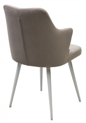 Стул HERMAN 360 град. ЛАТТЕ #25, велюр / белый каркас М-City в Лесном - lesnoy.mebel24.online | фото 5