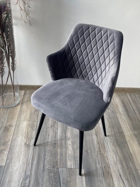 Стул HERMAN 360 град. СЕРЫЙ #27, велюр / черный каркас М-City в Лесном - lesnoy.mebel24.online | фото 2