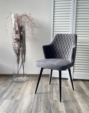 Стул HERMAN 360 град. СЕРЫЙ #27, велюр / черный каркас М-City в Лесном - lesnoy.mebel24.online | фото 3