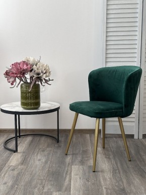 Стул МОНЕ ZIZI 626 Изумрудный, велюр / Золотой каркас M-City в Лесном - lesnoy.mebel24.online | фото 3
