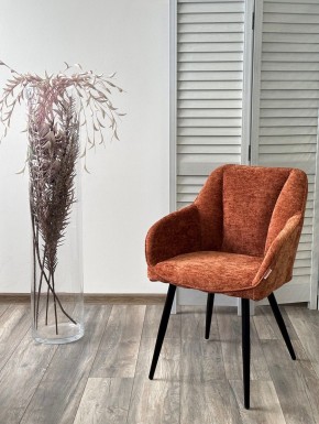 Стул REFLET 3018-09 терракотовый, шенилл / черный каркас, ®DISAUR в Лесном - lesnoy.mebel24.online | фото 2