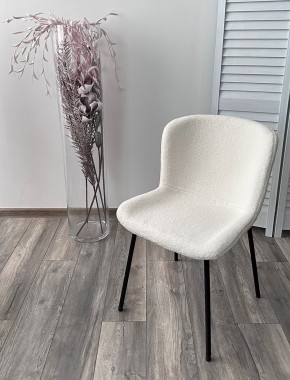 Стул RIYA UF992-01 Белый, teddy / черный каркас М-City в Лесном - lesnoy.mebel24.online | фото 5