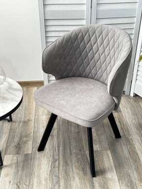 Стул SKAT 360 град. поворот. B22 Серый, велюр / черный каркас, М-City в Лесном - lesnoy.mebel24.online | фото 3