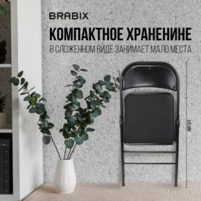 Стул складной BRABIX "Golf Plus CF-003 КОМФОРТ", чёрный каркас, чёрная ткань, 532889 в Лесном - lesnoy.mebel24.online | фото 7