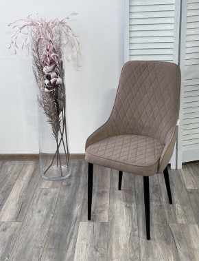 Стул ТУРИН, цвет B5 Капучино, велюр / черный каркас М-City в Лесном - lesnoy.mebel24.online | фото 3