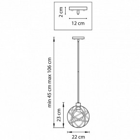 Светильник на штанге Lightstar Gabbia 732417 в Лесном - lesnoy.mebel24.online | фото 2