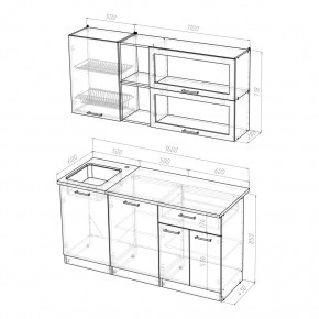 ТАТЬЯНА Кухонный гарнитур Стандарт (1600 мм ) в Лесном - lesnoy.mebel24.online | фото 2