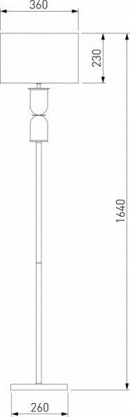 Торшер Eurosvet Caprera 01154/1 никель в Лесном - lesnoy.mebel24.online | фото 2