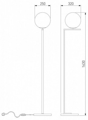 Торшер Eurosvet Shape 01214/1 хром в Лесном - lesnoy.mebel24.online | фото 3