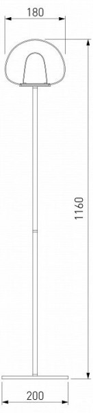 Торшер Eurosvet Twice 90327/1 черный в Лесном - lesnoy.mebel24.online | фото