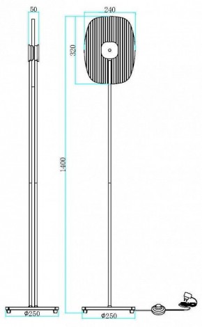 Торшер Maytoni Eclipse MOD152FL-L1BK в Лесном - lesnoy.mebel24.online | фото 2