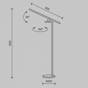 Торшер Maytoni Emphaty MOD363FL-L14B3K в Лесном - lesnoy.mebel24.online | фото 3