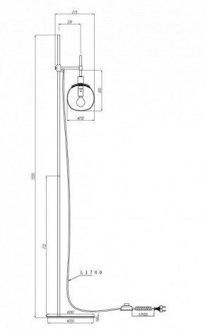 Торшер Maytoni Erich MOD221-FL-01-N в Лесном - lesnoy.mebel24.online | фото 3