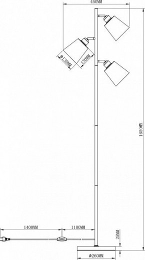 Торшер Moderli Floor V3050-3F в Лесном - lesnoy.mebel24.online | фото 3