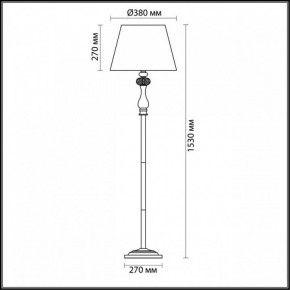 Торшер Odeon Light Gaellori 3393/1F в Лесном - lesnoy.mebel24.online | фото 3