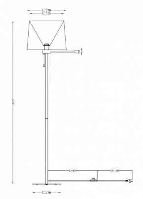 Торшер с подсветкой Maytoni Farel Z001FL-L3W-1B в Лесном - lesnoy.mebel24.online | фото