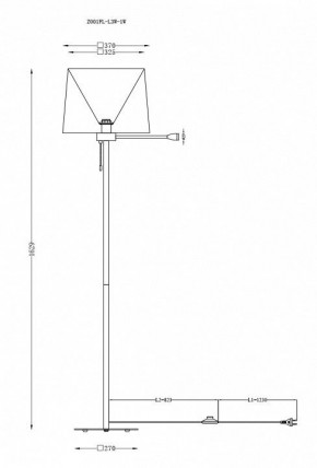Торшер с подсветкой Maytoni Farel Z001FL-L3W-1W в Лесном - lesnoy.mebel24.online | фото 3