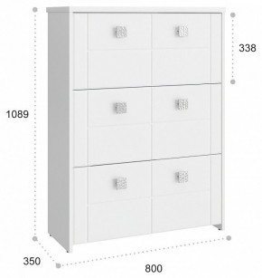 Тумба для обуви Изабель ИЗ-55К в Лесном - lesnoy.mebel24.online | фото 3