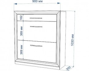 Тумба для обуви Нобиле ОБВ-90 в Лесном - lesnoy.mebel24.online | фото 4